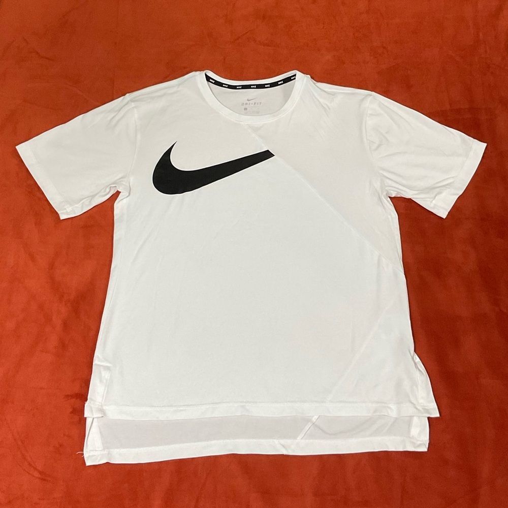 Design Nike Spliced Swoosh Logo Dri Fit Tee Shirt Men’s